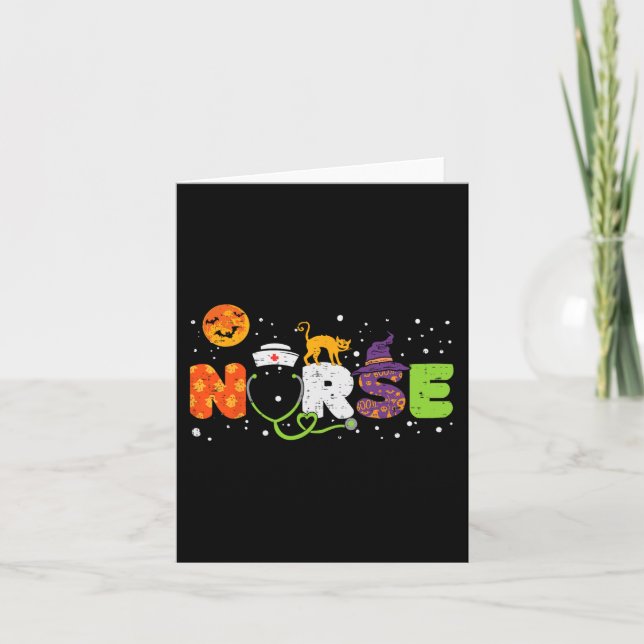 Tarjeta Enfermera de disfraces de Halloween Stethoscope Bo
