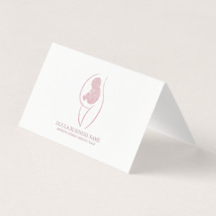 Tarjeta Enfermera de embarazo de doula madre recién llegad