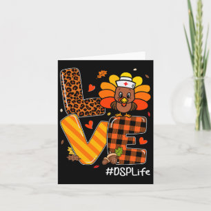 Tarjeta Enfermera de enfermería de Turquía Día de Acción d