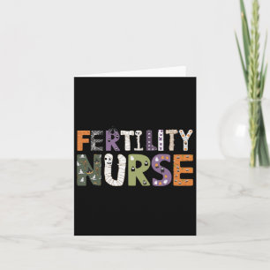 Tarjeta Enfermera de fertilidad Halloween Enfermería espum