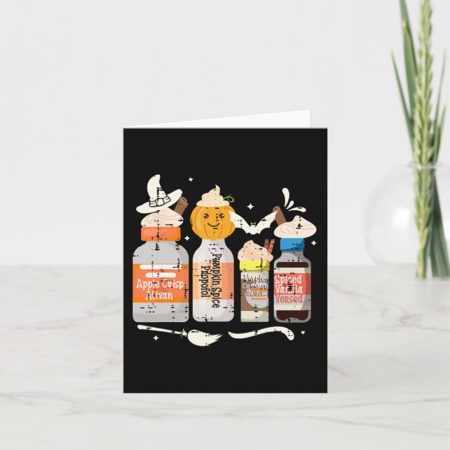 Tarjeta Enfermera de Halloween Tee Crna Pacu ER Crítico de (Anverso)