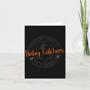 Tarjeta Enfermera de Labor y Parto Bruja de Halloween Host