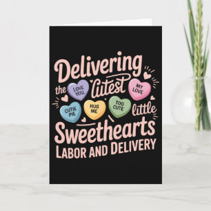Tarjeta Enfermera de Labor y Parto Día de San Valentín Lan