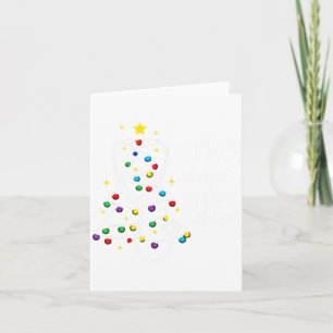 Tarjeta Enfermera de Navidad Brilla como una luz de llamad