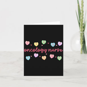 Tarjeta Enfermera de Oncología Día de San Valentín Corazón