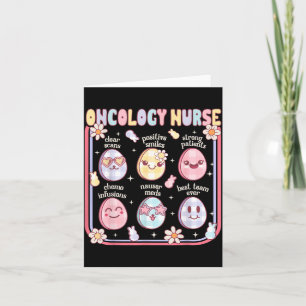Tarjeta Enfermera de Oncología Huevo de Pascua Lindo Hemat