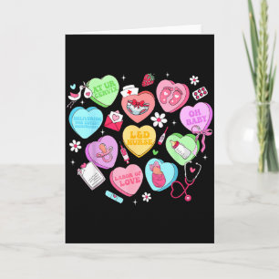 Tarjeta Enfermera de parto y delivery del Día de San Valen