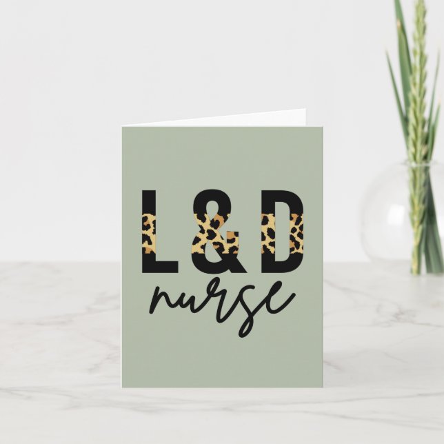 Tarjeta enfermera de parto y labor de parto estampado de g (Anverso)