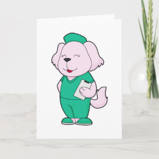 Tarjeta Enfermera de perros