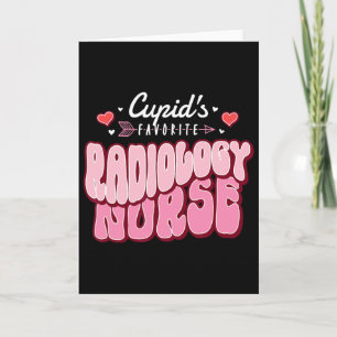 Tarjeta Enfermera de radiología favorita de Cupido día de 