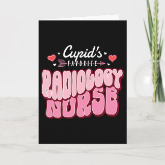 Tarjeta Enfermera de radiología favorita de Cupido día de 