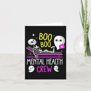 Tarjeta Enfermera de salud Psych Boo Boo Crew Enfermería H