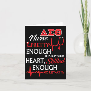 Tarjeta Enfermera de sororidad Delta Sigma Theta