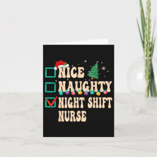 Tarjeta Enfermera de turno nocturno