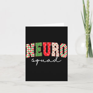 Tarjeta Enfermera de UCI de Neurotrauma de Navidad Equipo