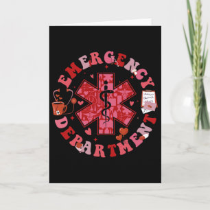 Tarjeta Enfermera de Urgencias del Día de San Valentín