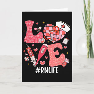 Tarjeta Enfermera de vida amorosa Vida Rn Disco Corazón En