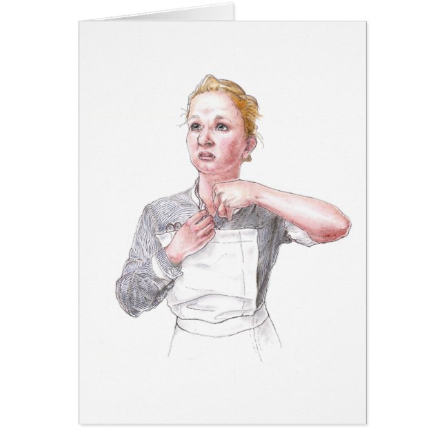 Tarjeta - enfermera del hospital de Middlesex que (Frente)