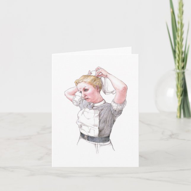 Tarjeta - enfermera del hospital de Middlesex que (Anverso)