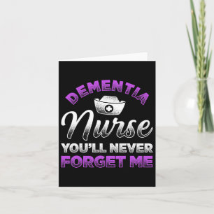 Tarjeta Enfermera dementista que nunca me olvidarás Heimer