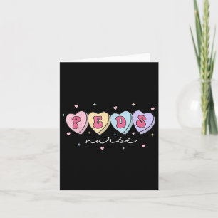 Tarjeta Enfermera Día de San Valentín de Enfermería pediát