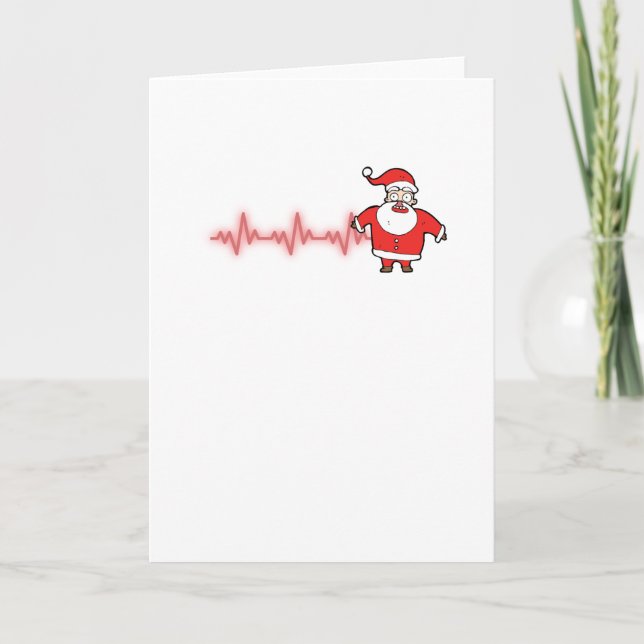 Tarjeta Enfermera divertida del médico del navidad de Papá (Anverso)