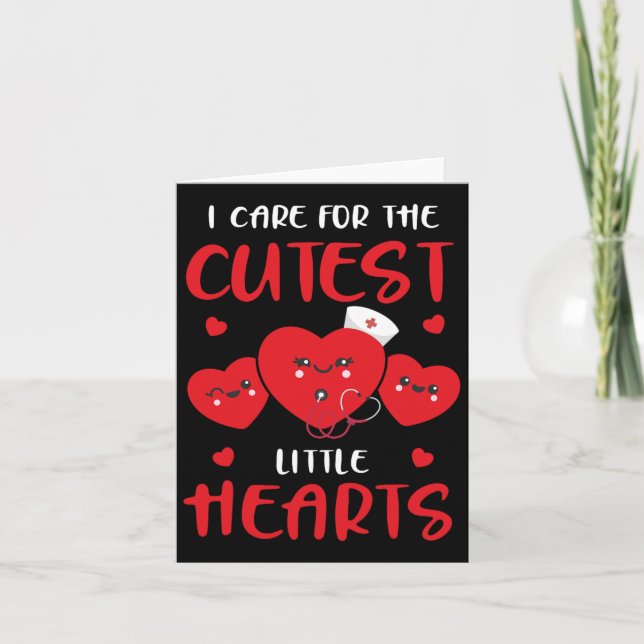 Tarjeta Enfermera Divertida Día de San Valentín Rn Icu Er  (Anverso)