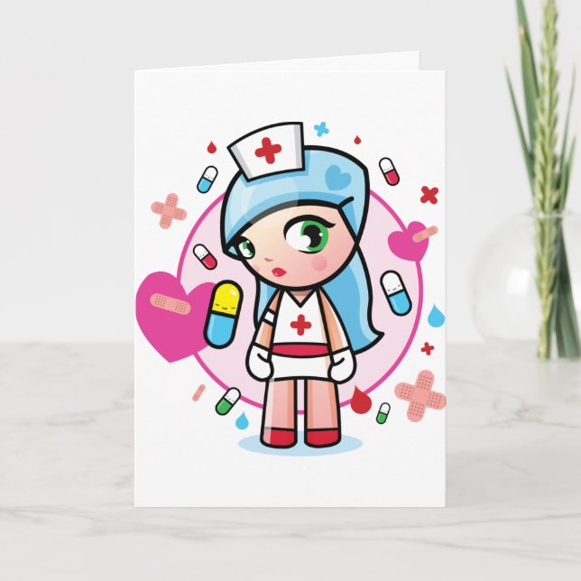 Tarjeta enfermera dulce (Anverso)