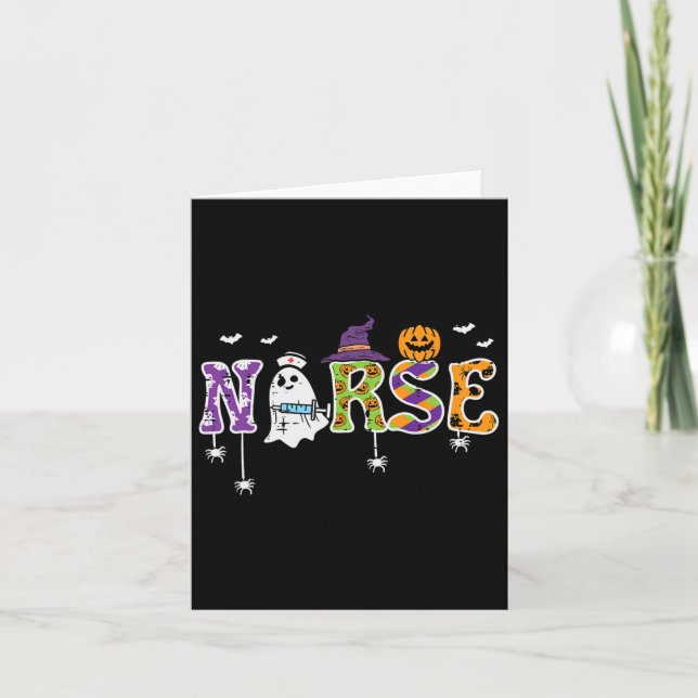 Tarjeta Enfermera Enfermería de disfraces de enfermería de (Anverso)