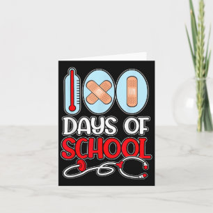 Tarjeta Enfermera Escolar 100 Días De Amor Escolar Stethos