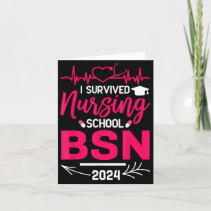 Tarjeta Enfermera Est 2024 Rn Graduación de la Escuela de