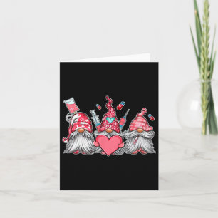 Tarjeta Enfermera Gnome Scrub San Valentín Rn Uci Er Día d