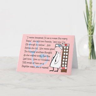Tarjeta "Enfermera jubilada" Arte de la historia - Artícul