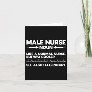 Tarjeta Enfermera masculina definición Enfermería masculin