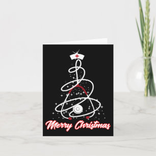 Tarjeta Enfermera navideña camiseta Yuletide practicantes