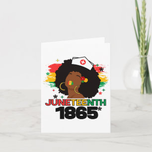 Tarjeta Enfermera negra 1865 Libertad para las mujeres neg