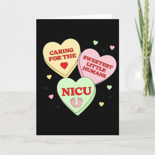 Tarjeta Enfermera Nicu San Valentín Corazón Caramelo Docto