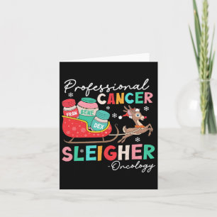 Tarjeta Enfermera Oncológica Asesina de Cáncer Profesional