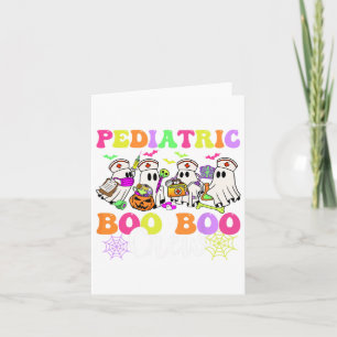 Tarjeta Enfermera pediátrica Boo-boo Crema fantasma Enferm