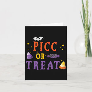 Tarjeta Enfermera Picc Halloween Cute Vat Vascular Access
