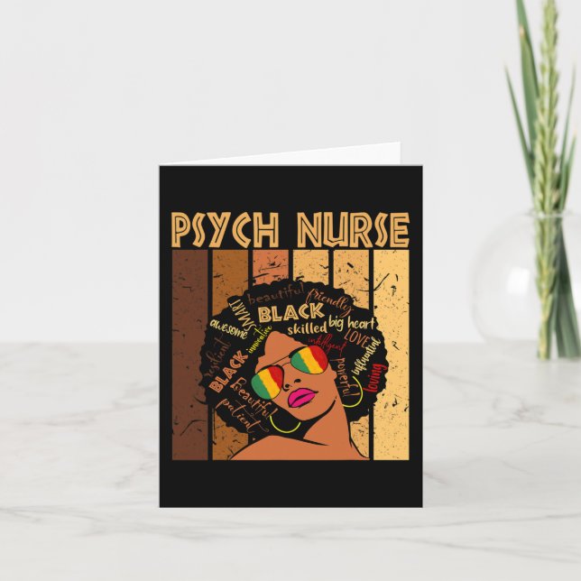 Tarjeta Enfermeras afroamericanas de historia negra (Anverso)