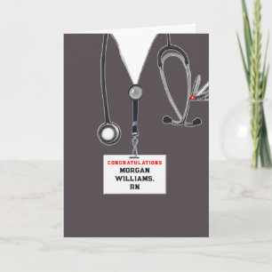 Tarjeta Enfermeras de enfermería Graduadas