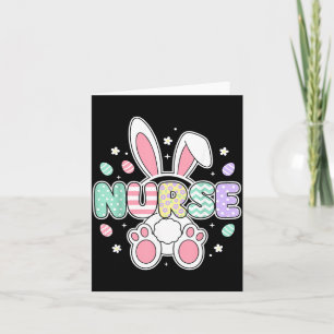 Tarjeta Enfermeras de Pascua lindas para mujeres primavera