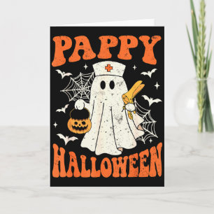 Tarjeta Enfermeras fantasma Boo divertidas lindas Pappy Ha