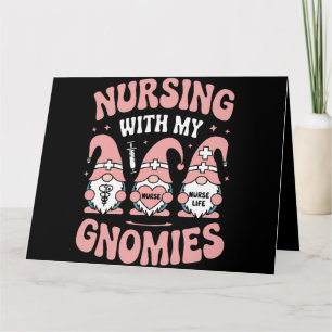 Tarjeta Enfermería Con Mis Gnomies Gnome Enfermera Vida Va