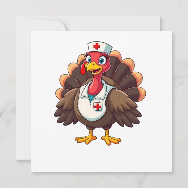 Tarjeta Enfermería de Acción de Gracias Medicina Hospitala (Anverso)