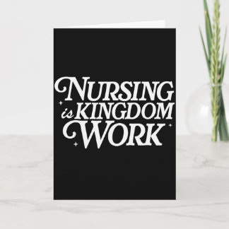 Tarjeta Enfermería Es Trabajo Del Reino Citación De Enferm