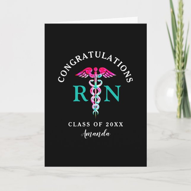 Tarjeta Enfermería Escuela de Graduación Felicitaciones Pe (Anverso)