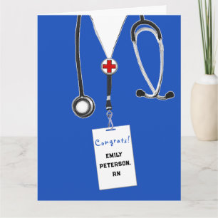 Tarjeta Enfermería Grad Congrats