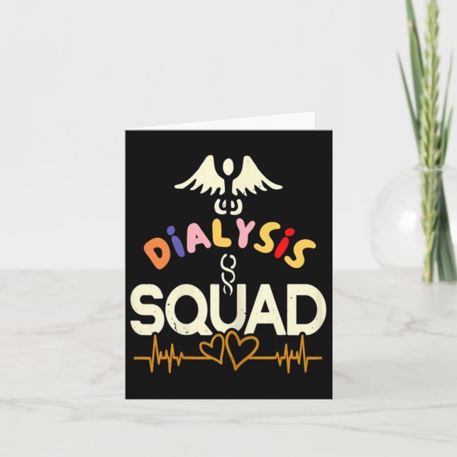 Tarjeta Enfermería Nefrología Diálisis Enfermedad renal En (Anverso)